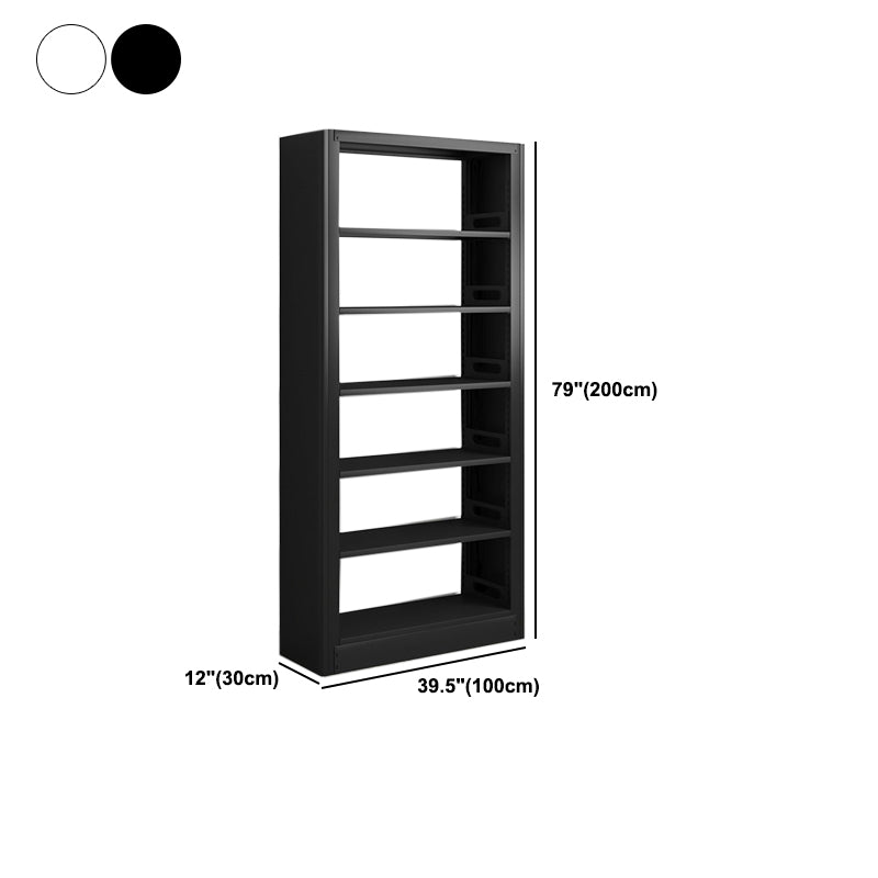 Modern Metal Bookcase Standard Bookshelf for Any Room 78.7"H