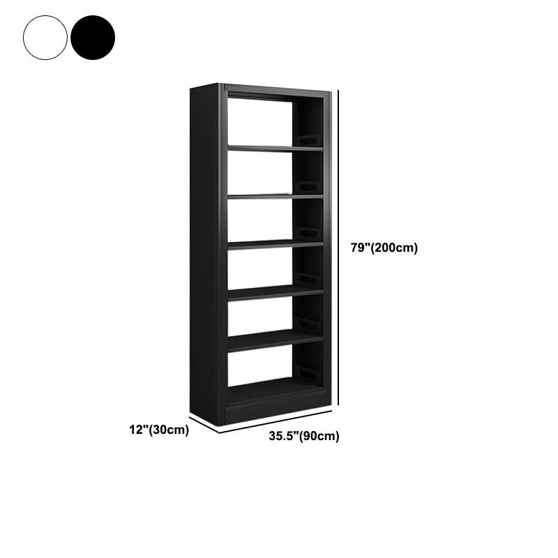 Modern Metal Bookcase Standard Bookshelf for Any Room 78.7"H