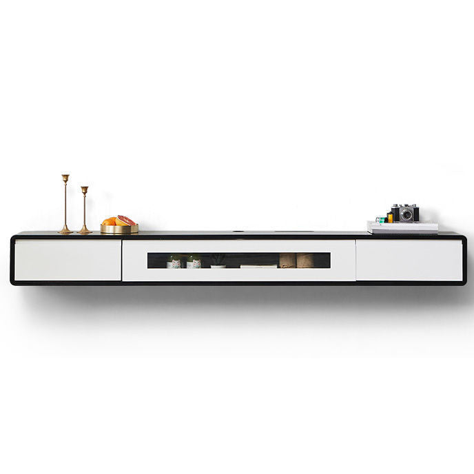 Contemporary TV Stand , Solid Wood TV Console with Drawers and Cabinet