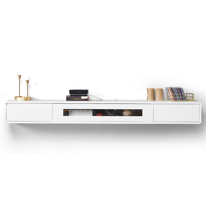 Contemporary TV Stand , Solid Wood TV Console with Drawers and Cabinet