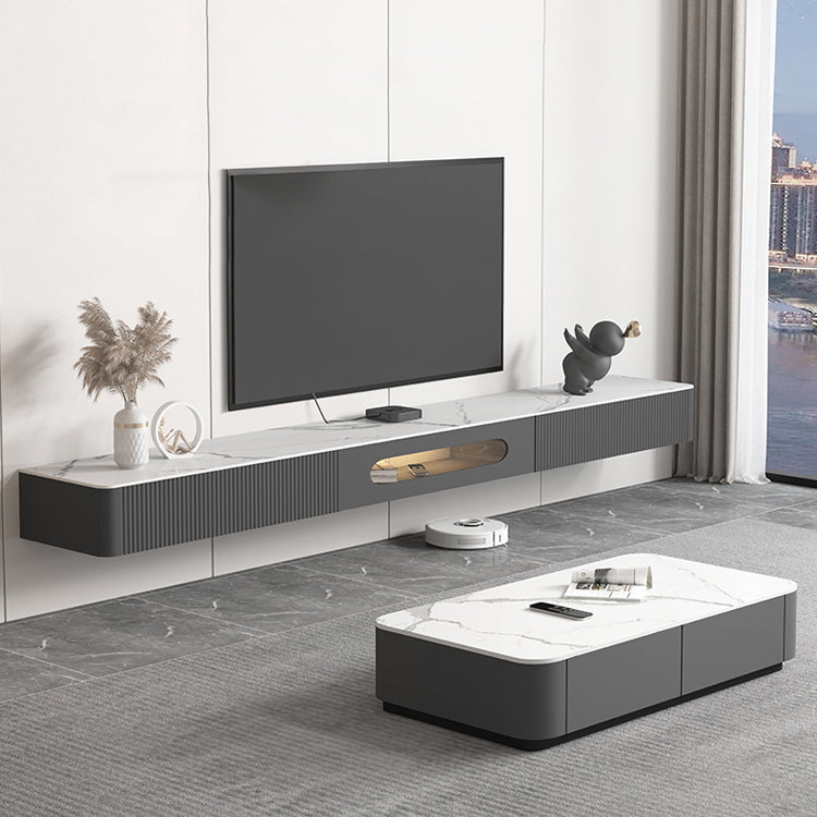 Wall-mounted TV Cabinet Modern Sintered Stone Home TV Console