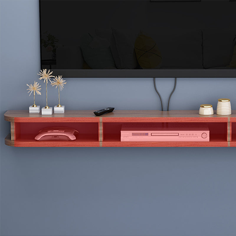 Scandinavian Wood TV Stand Wall-mounted Cable Management TV Console