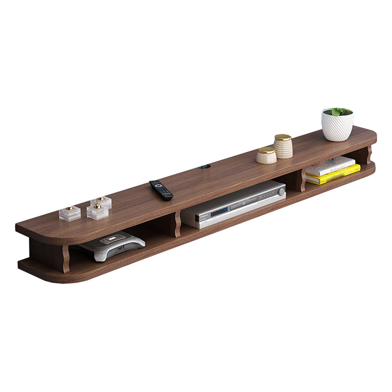 Scandinavian Wood TV Stand Wall-mounted Cable Management TV Console