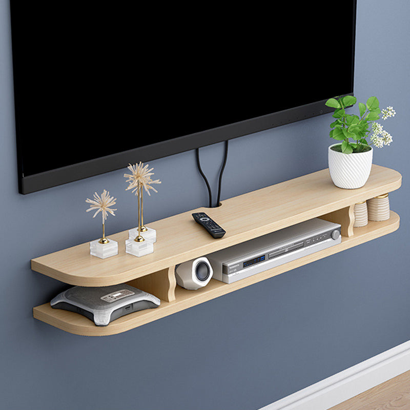 Scandinavian Wood TV Stand Wall-mounted Cable Management TV Console