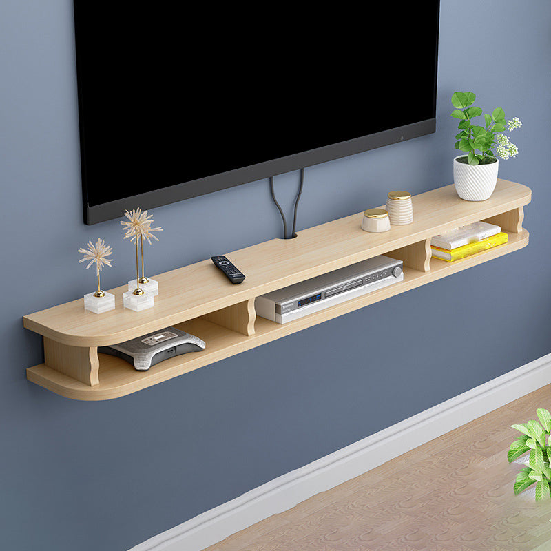 Scandinavian Wood TV Stand Wall-mounted Cable Management TV Console