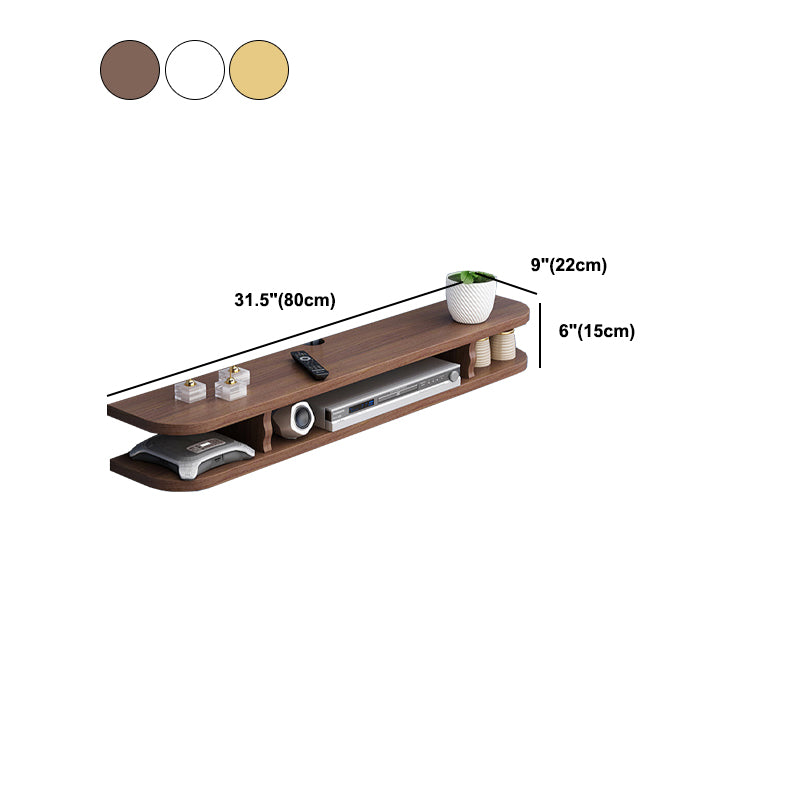 Scandinavian Wood TV Stand Wall-mounted Cable Management TV Console