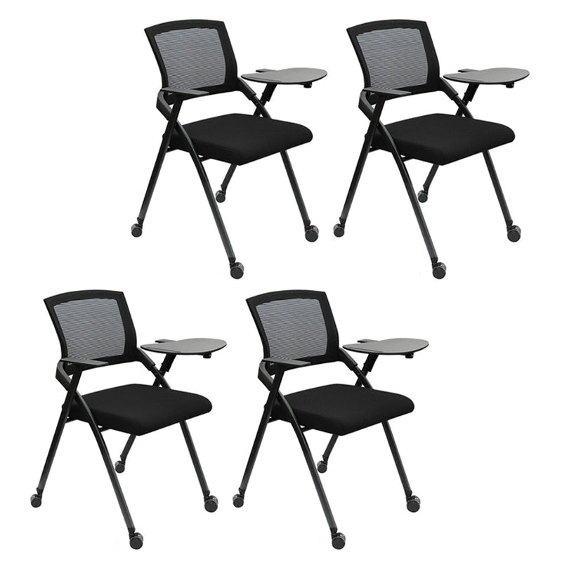 Mesh Mid Back Conference Chair Modern Home Office Fixed Arms Office Chair