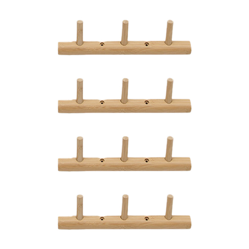 Contemporary Entryway Kit Wood Wall Mounted Hooks No Distressing Included Hall Stand