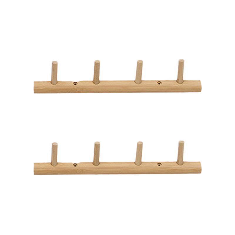 Contemporary Entryway Kit Wood Wall Mounted Hooks No Distressing Included Hall Stand