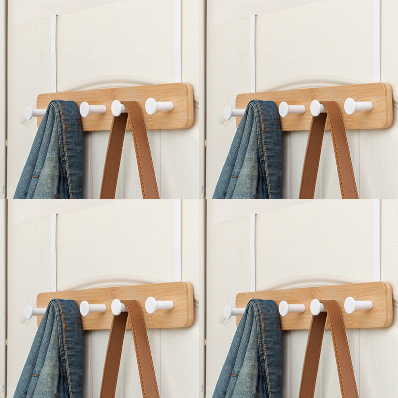 Contemporary Entryway Kit Wood Wall Mounted Hooks Included No Distressing Hall Stand