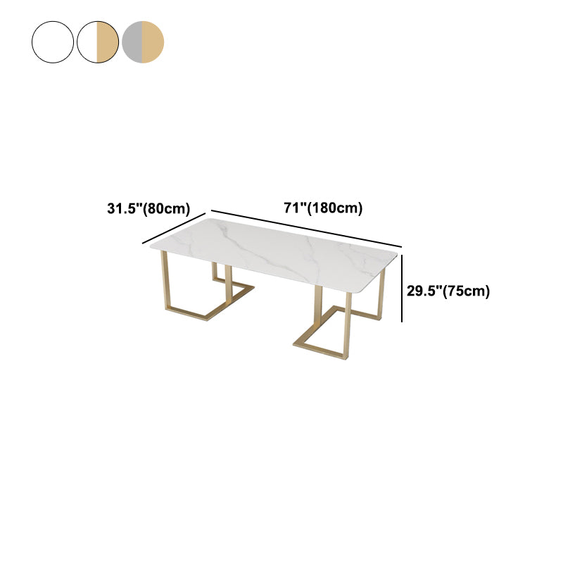 Rectangle Office Table Industrial Meeting Desk with Sled Base