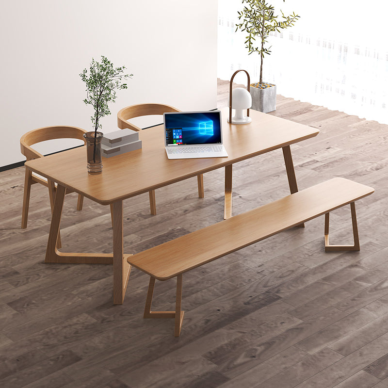 Modern Style Writing Desk Wooden Rectangular Office Desk for Home