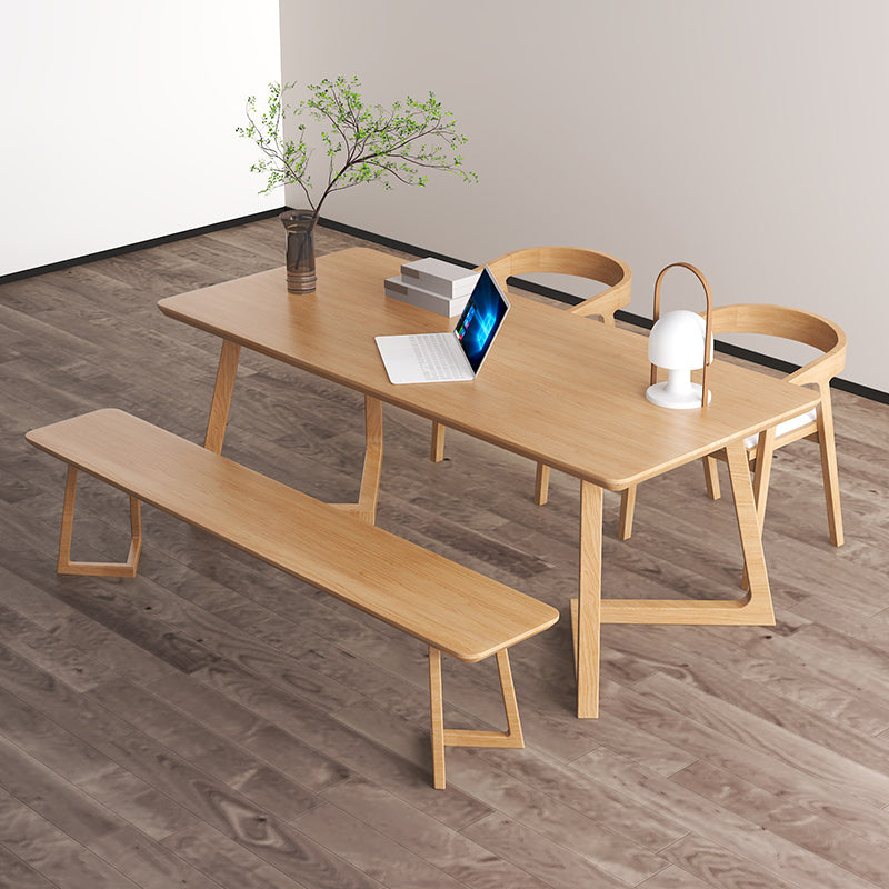 Modern Style Writing Desk Wooden Rectangular Office Desk for Home