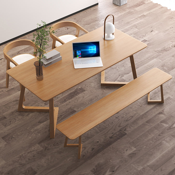 Modern Style Writing Desk Wooden Rectangular Office Desk for Home