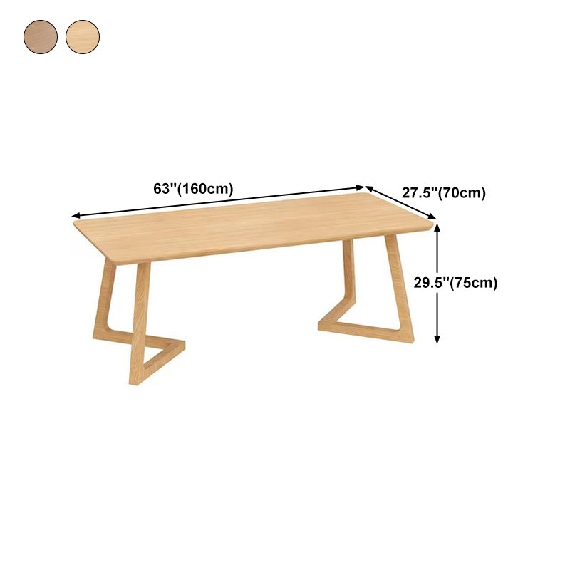 Modern Style Writing Desk Wooden Rectangular Office Desk for Home