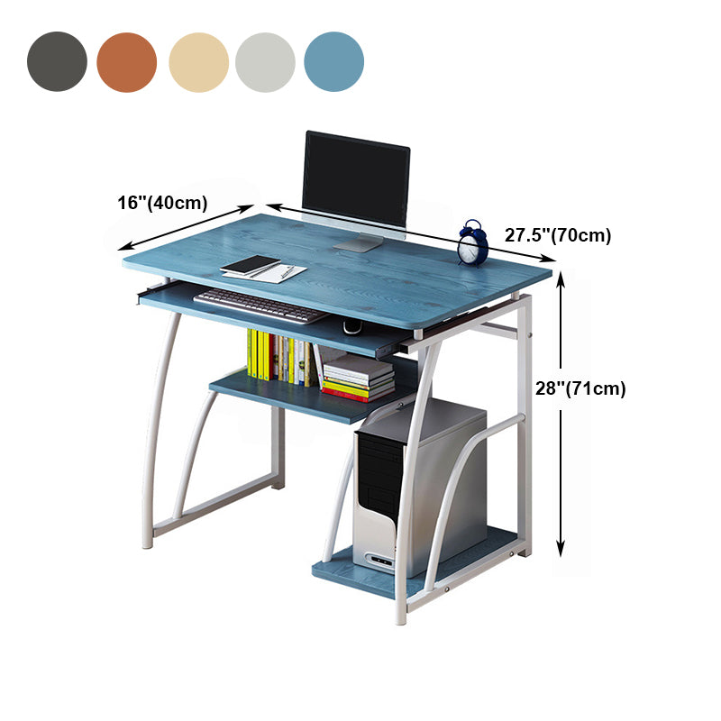 Contemporary Rectangular Computer Desk Manufactured Wood Desk,27.6"L x 15.7"W x 28"H