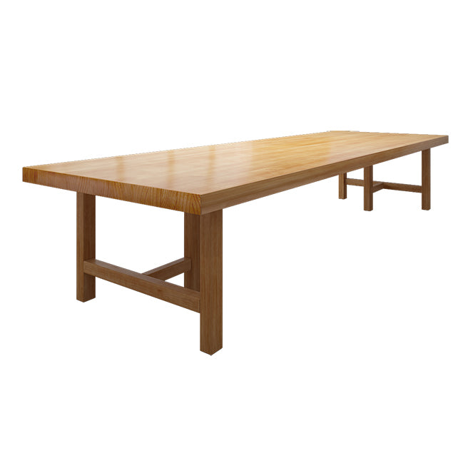 Solid Wood Meeting Table Simplicity Fixed Writing Table for Home Office