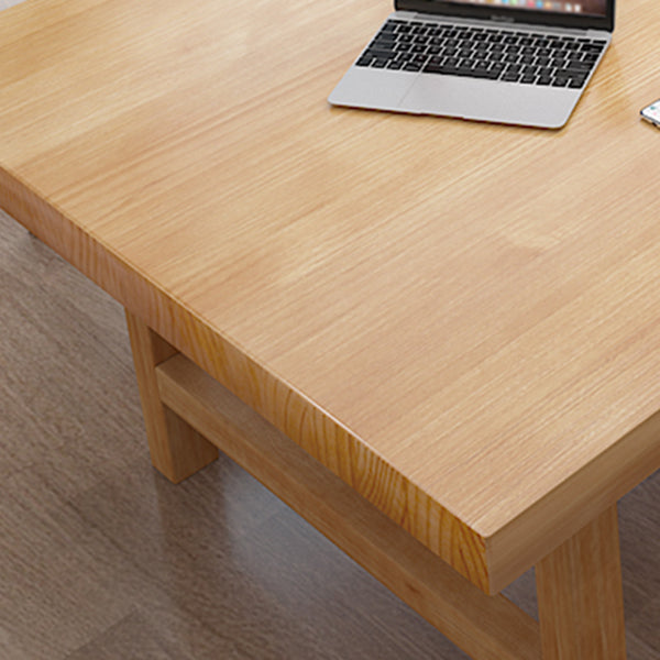 Solid Wood Meeting Table Simplicity Fixed Writing Table for Home Office