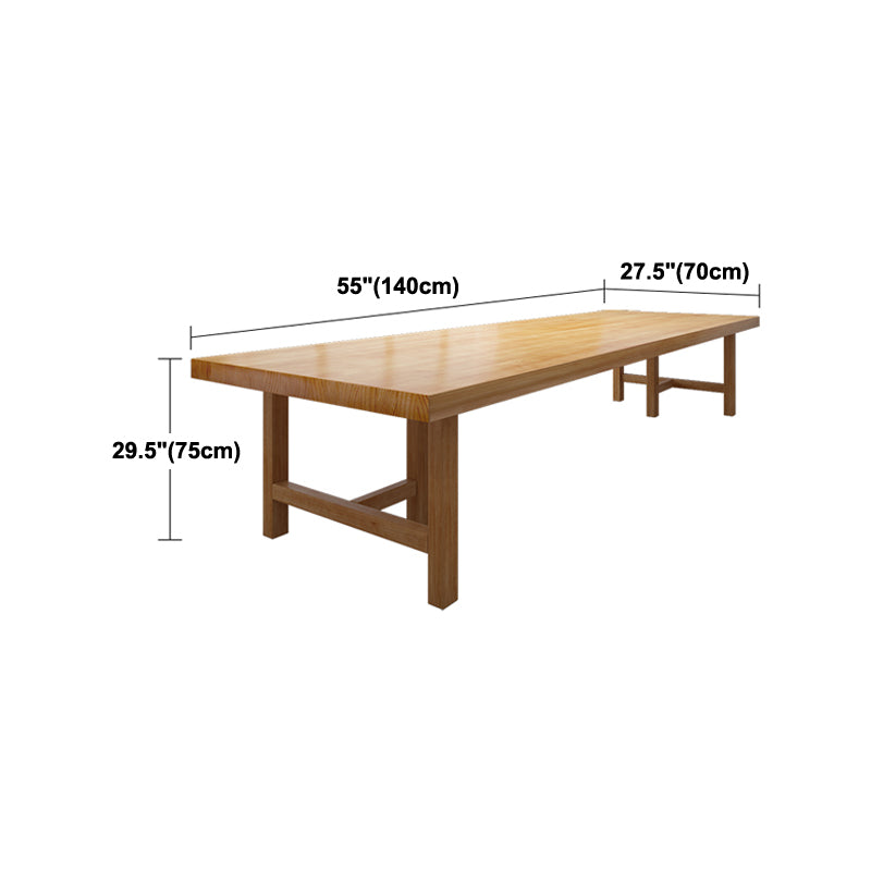 Solid Wood Meeting Table Simplicity Fixed Writing Table for Home Office