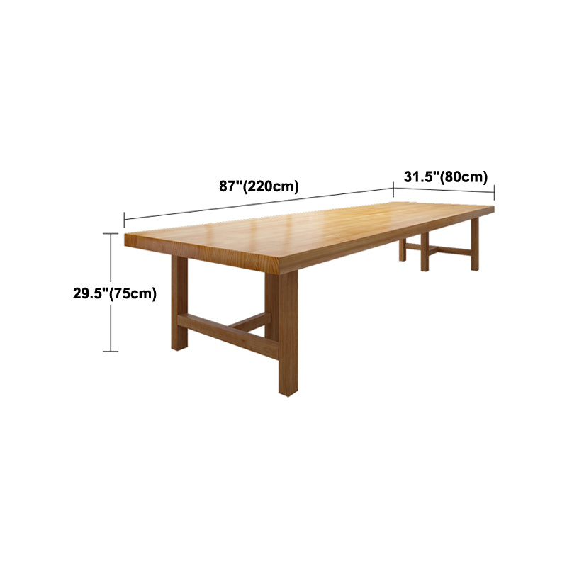 Solid Wood Meeting Table Simplicity Fixed Writing Table for Home Office