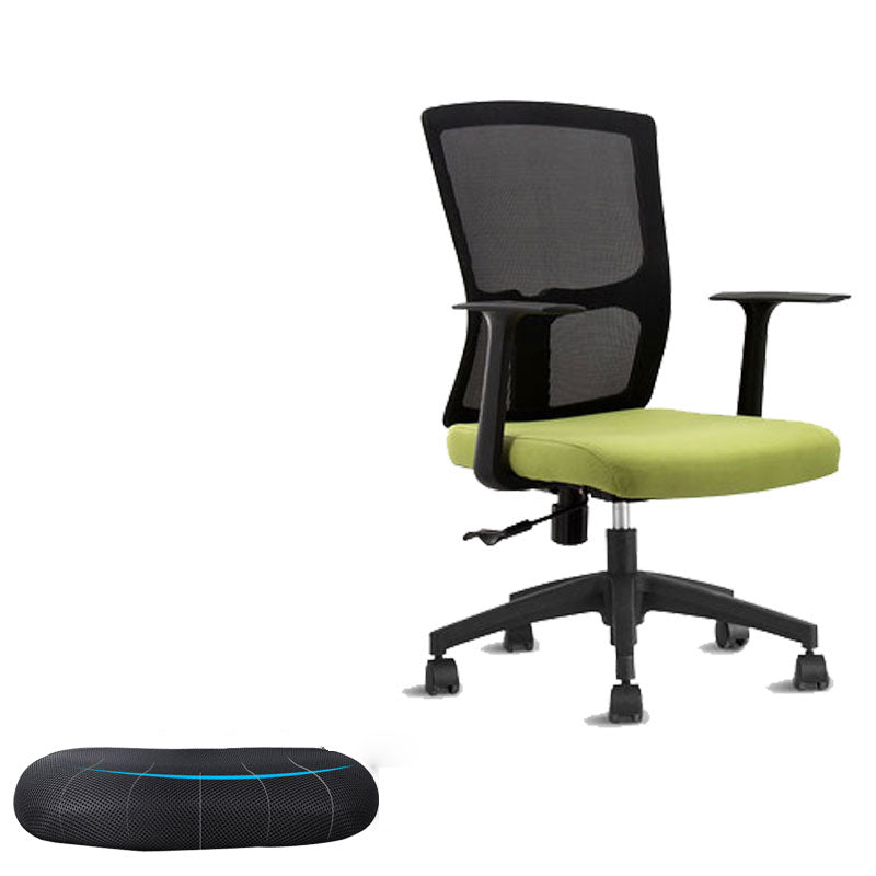 Ergonomic Mesh Desk Chair Mid Back Arms Chair with Swivel Casters