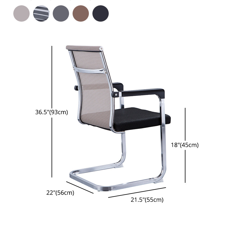 Medium/High Back Office Chair Fixed Arm Task Chair for Home Office