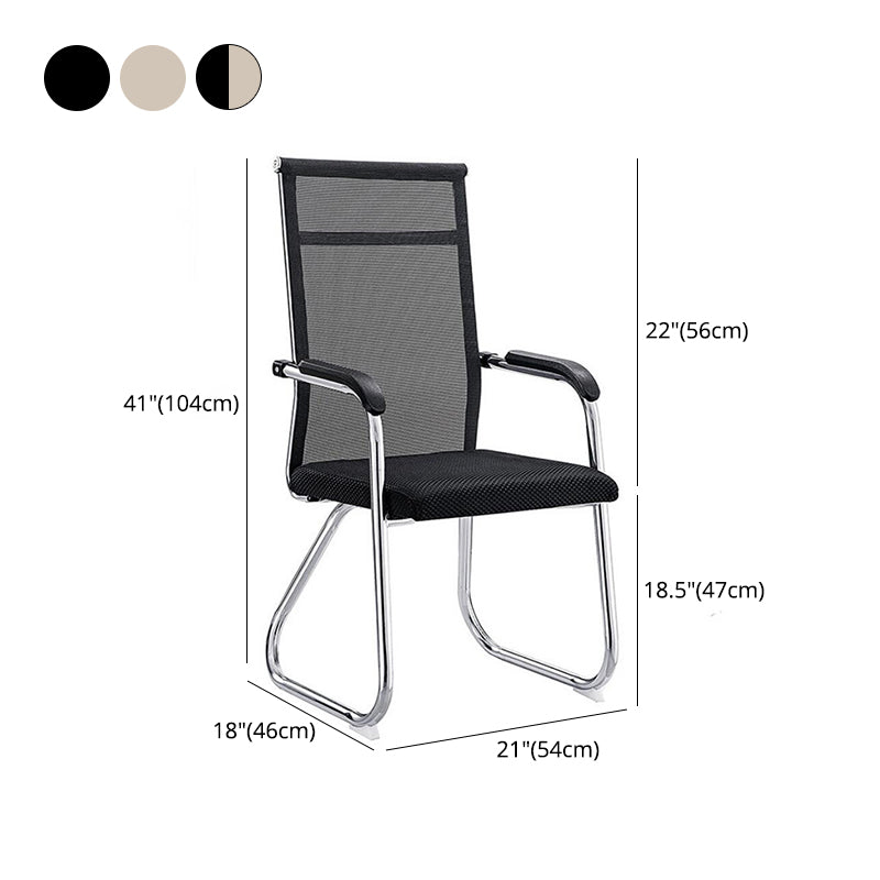 Black Gray and Beige Desk Chair Modern Mid Back / Hight Back Home Office Chair