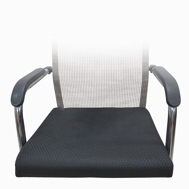 Medium/High Back Office Chair Fabric Sponge Seat Stainless Steel Legs Desk Chair