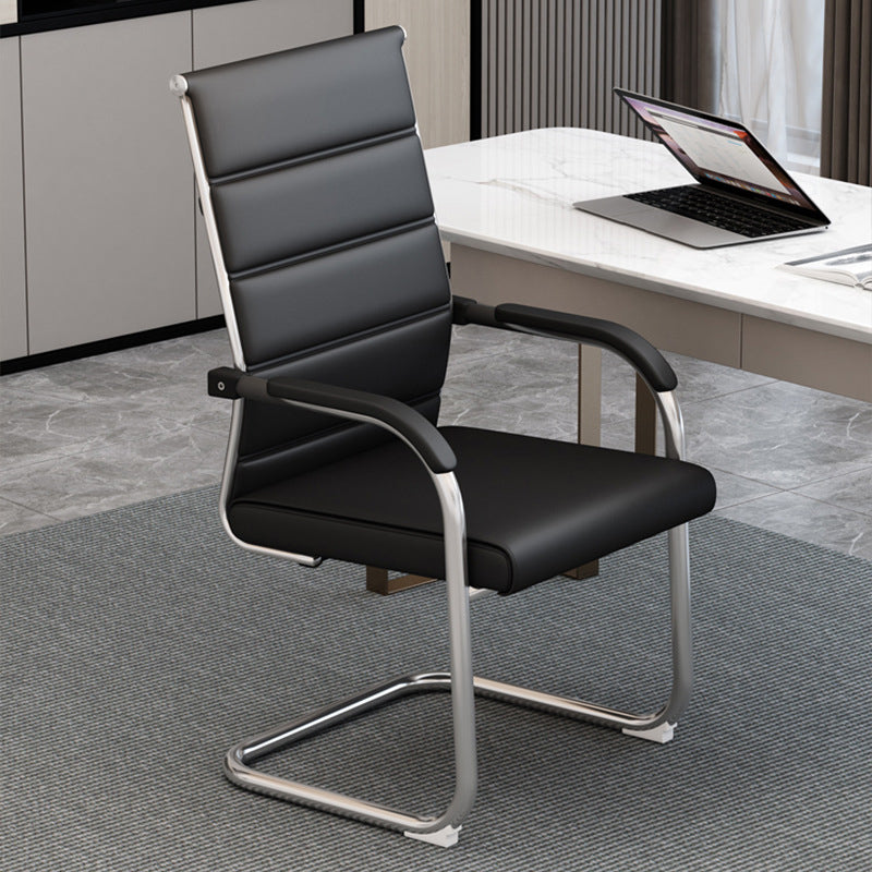 Modern Black and Cray Desk Chair with Mid Back Home Office Chair