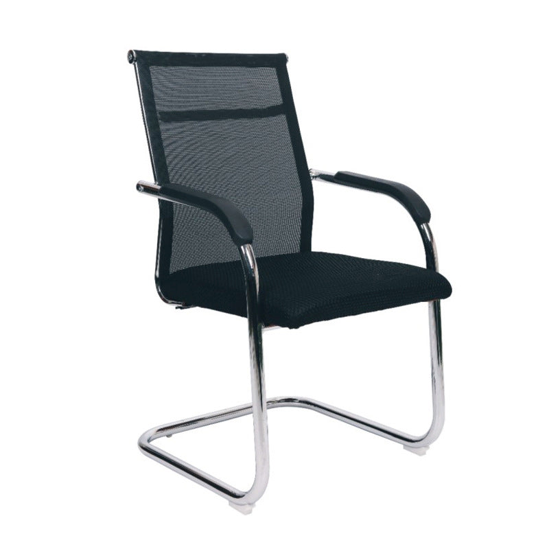 Modern Black Steel Desk Chair with Mid Back and High Back Home Office Chair