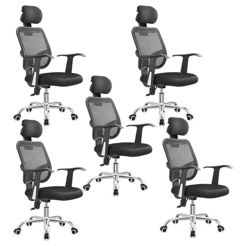 Modern Desk Chair with Mid Back and Headrest Home Office Chair