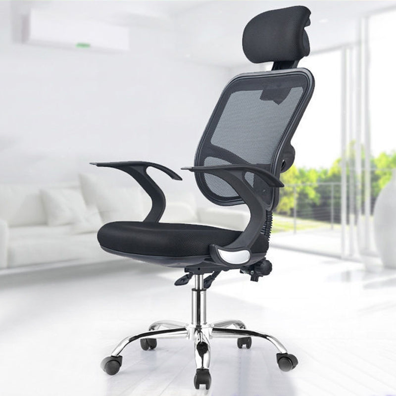 Modern Desk Chair with Mid Back and Headrest Home Office Chair