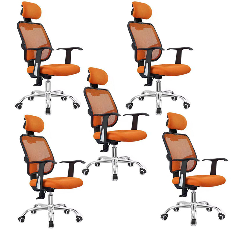 Modern Desk Chair with Mid Back and Headrest Home Office Chair