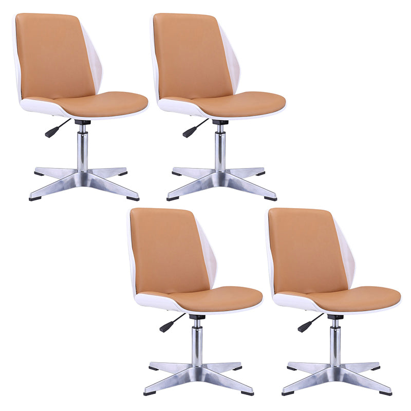 Conference Chair Modern Faux Leather Task Office Chair with Armless