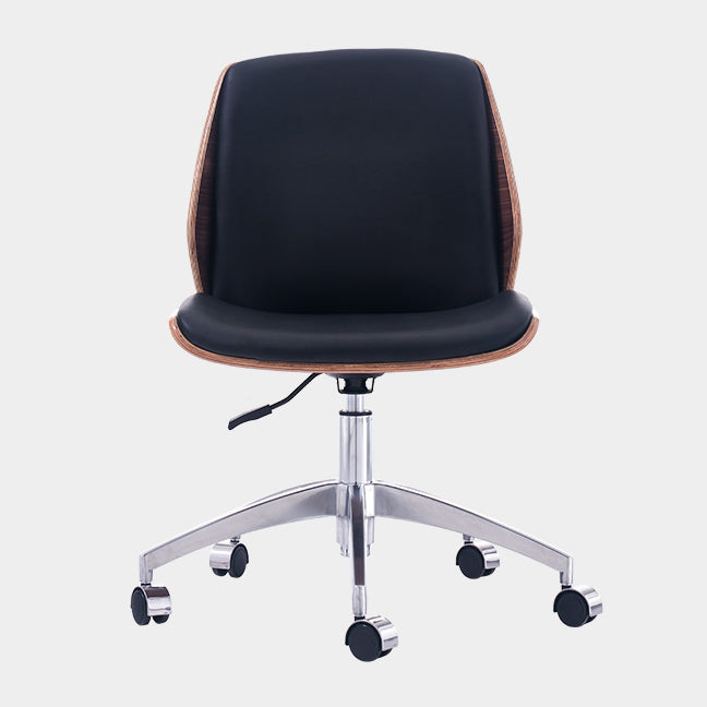 Conference Chair Modern Faux Leather Task Office Chair with Armless