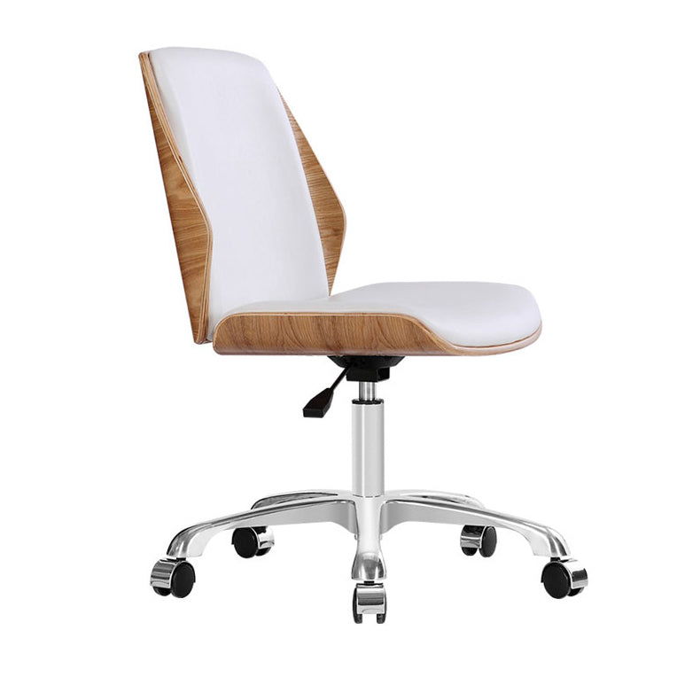 Conference Chair Modern Faux Leather Task Office Chair with Armless