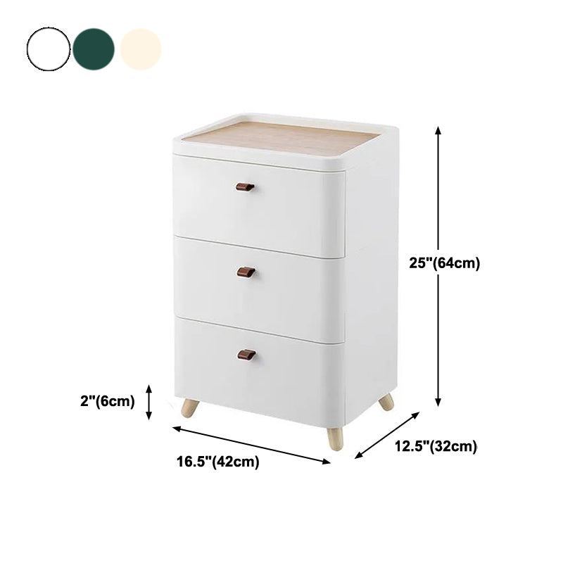 Glam Imitation Wood Night Table Drawer Storage Legs Included Bed Nightstand