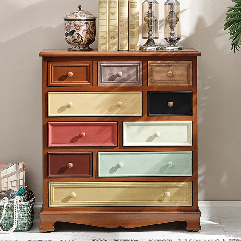 American Storage Chest Dresser Traditional Style Storage Chest with Solid Wood Drawer