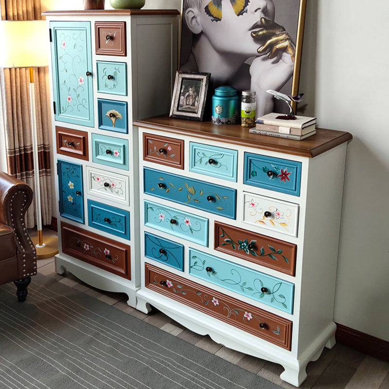 American Storage Chest Dresser Traditional Style Storage Chest with Solid Wood Drawer