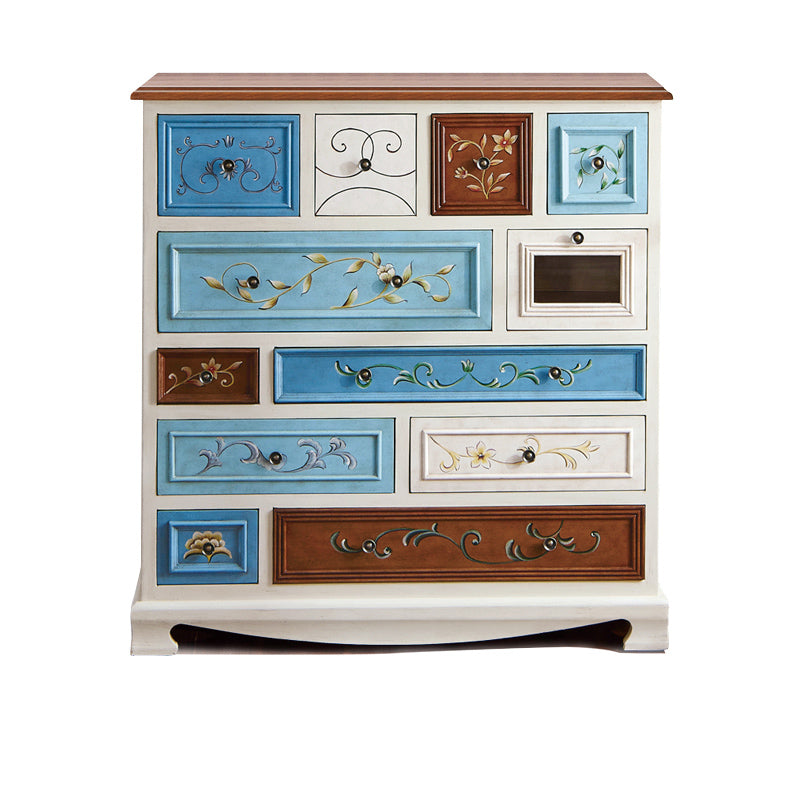 American Storage Chest Dresser Traditional Style Storage Chest with Solid Wood Drawer