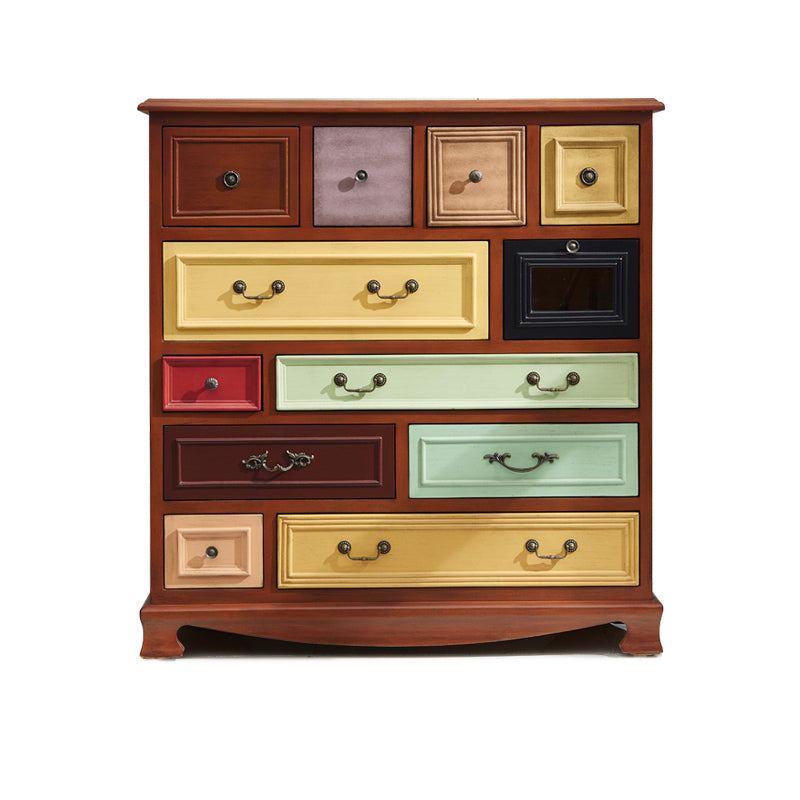 American Storage Chest Dresser Traditional Style Storage Chest with Solid Wood Drawer