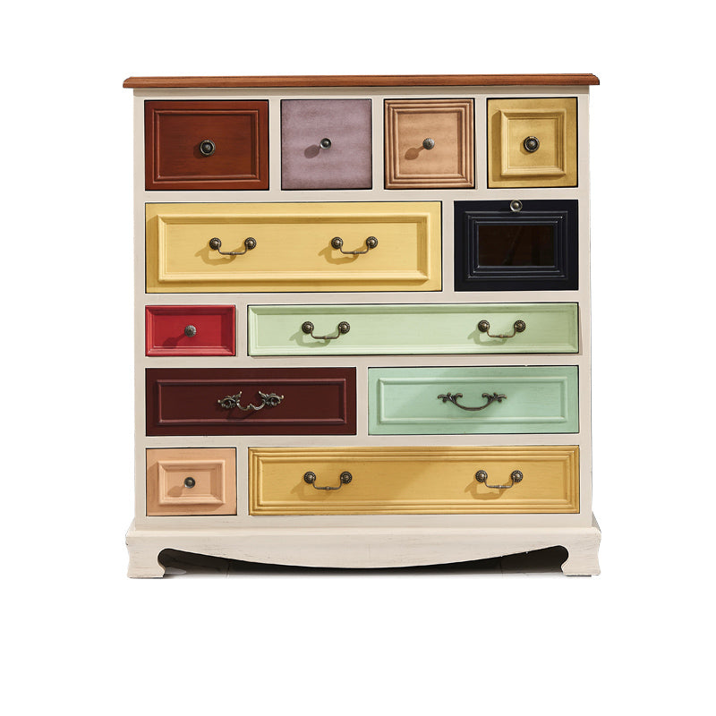 American Storage Chest Dresser Traditional Style Storage Chest with Solid Wood Drawer