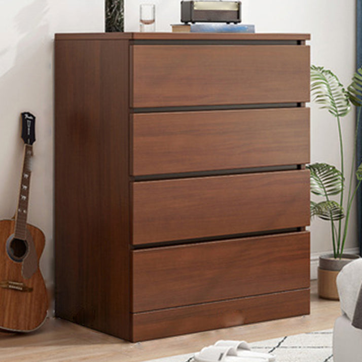 Modern Wooden Storage Chest Dresser Bedroom Storage Chest in White and Brown