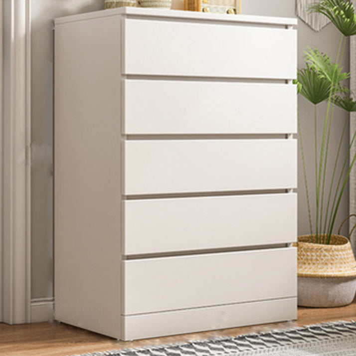 Modern Wooden Storage Chest Dresser Bedroom Storage Chest in White and Brown