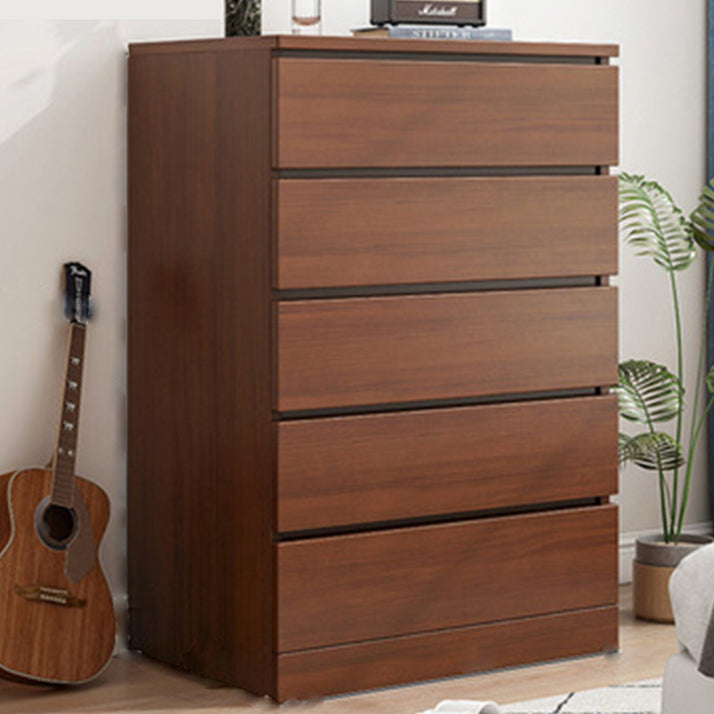 Modern Wooden Storage Chest Dresser Bedroom Storage Chest in White and Brown