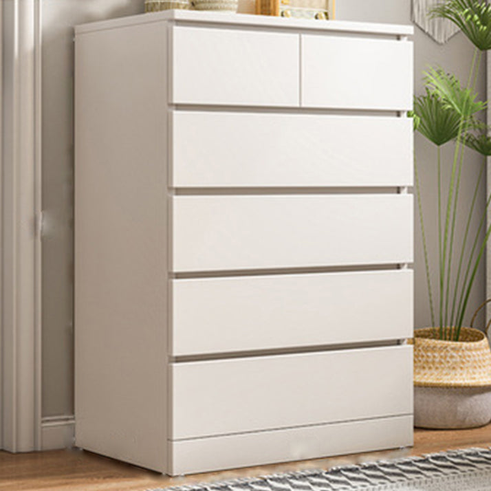 Modern Wooden Storage Chest Dresser Bedroom Storage Chest in White and Brown