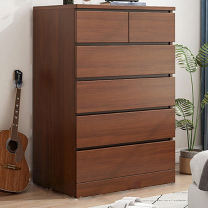 Modern Wooden Storage Chest Dresser Bedroom Storage Chest in White and Brown