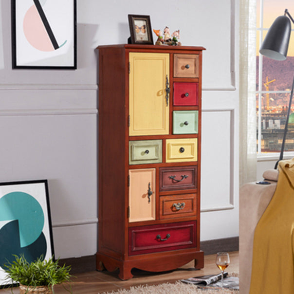 Retro Style Wooden Storage Chest Dresser Bedroom Storage Chest with Drawers