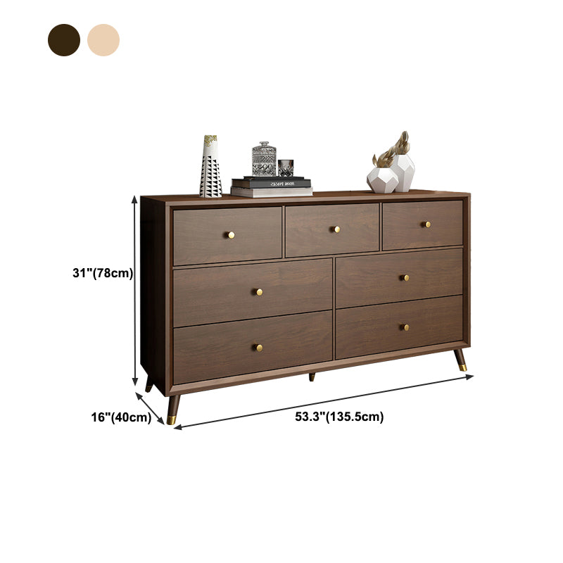 Bedroom Wooden Storage Chest Dresser Modern Storage Chest with Drawers