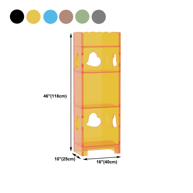 Rectangle Standard Acrylic Bookcase Nordic Home Office Storage Bookshelf